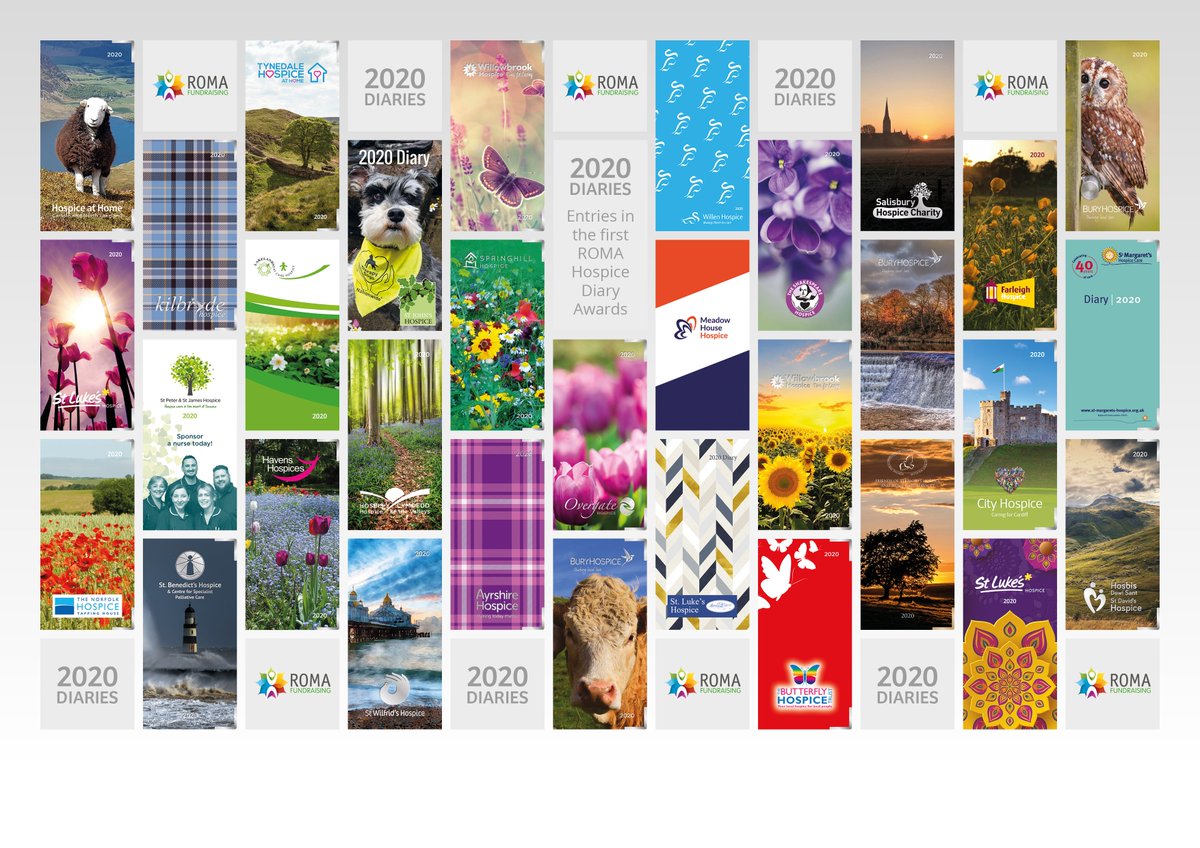 🚨 ANNOUNCEMENT! Roma Fundraising will launch World Cup Of Diaries Competition with a £1000 prize to the winning Hospice. This will be done via weekly Twitter polls for shortlisted 2020 designs - 1st Category will be revealed FRIDAY/Voting goes LIVE@ 9am Monday 14th Oct #RomaDWC