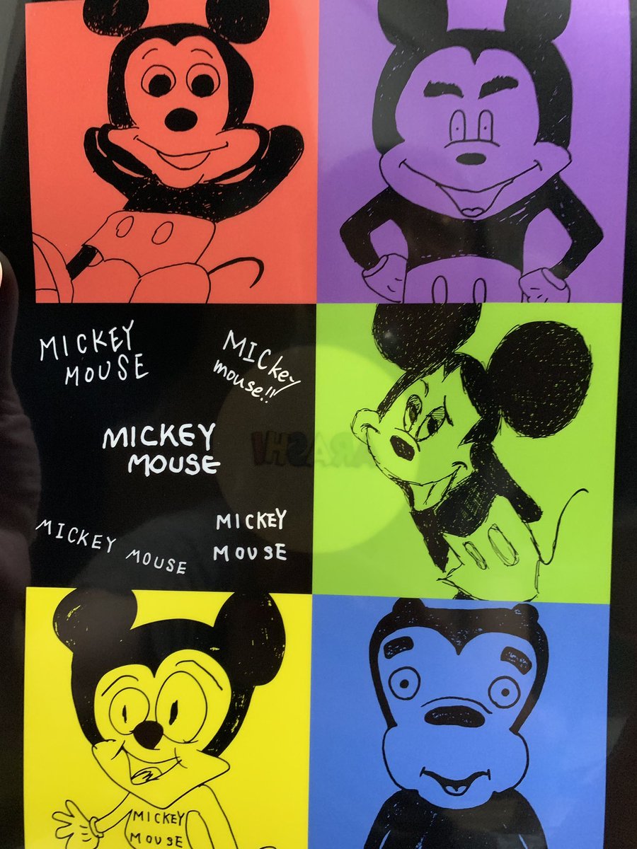 嵐が書いたイラスト・ディズニー公式ミッキーマウス 七分袖カットソー