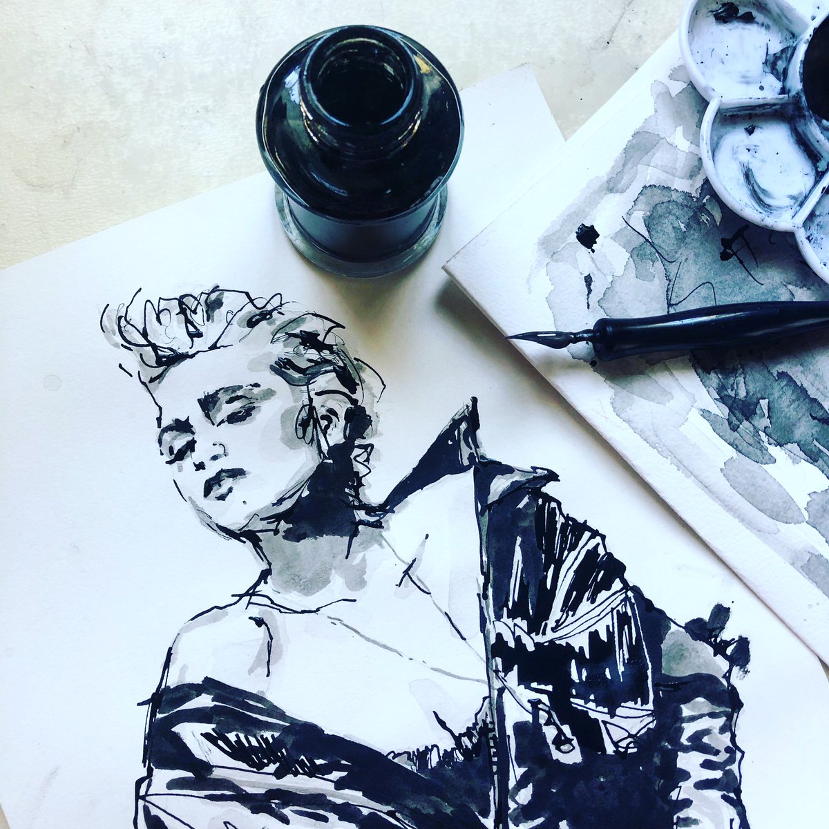 Catching up with my #inktober project #hellbentforleather