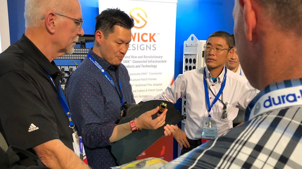 SwickDesign's tweet image. What a rush: speaking at #BICSI on the challenges of building connected infrastructure &amp;amp; showing the first wave of our revolutionary new line of SWK products. So exciting – so much interest! See more at swickdesigns.com #datacenter #fiberoptics #tech #innovation