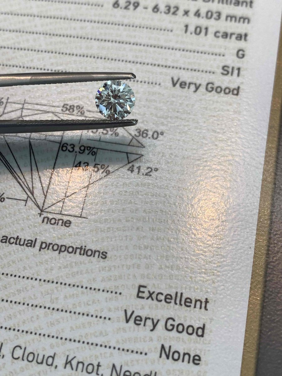 DiamondShoppe's tweet photo. 1,01ct G SI1 GIA VGXVG N
.
.
.
whatsapp:+27839469679
email:marten@thediamondshoppe.co.za
rapnet ID: 35856

#thediamondshoppe #giadiamonds #loosediamonds #southafricadiamonds #diamonds #GIA #💎 https://t.co/s1iXp6kFcR