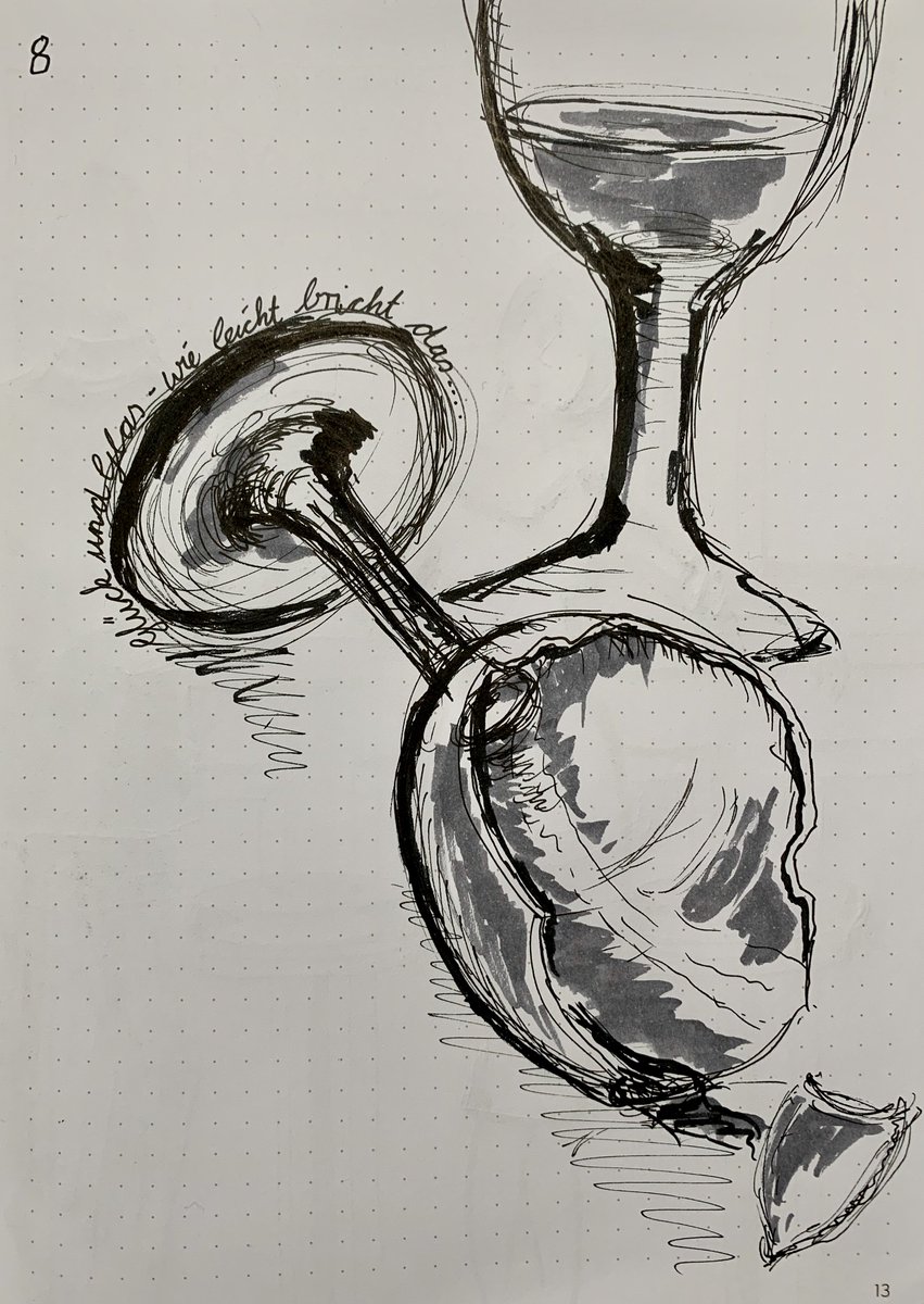 Maria Kruse Nds Gluck Und Glas Wie Leicht Bricht Das Vor Dreissig Jahren Schon Einmal In Tempera Gemalt Gluck Und Glas Peter Maffay Frail Inktober19 8 Kleinekunstklasse T Co My3j0slndt