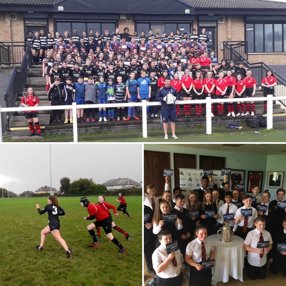 steven_meenagh's tweet photo. Despite the weathers best efforts we managed to have over 130 players along at @HamiltonBulls this morning watching @Scotlandteam 🙌 Fantastic effort from all the players braving the weather in the afternoon! 🐂🏉☔️🏴 🇷🇺#BullsSchools #BullsFamily #AsOne #DrivingTheGame #RWC2019 https://t.co/3FUkrzK8wm