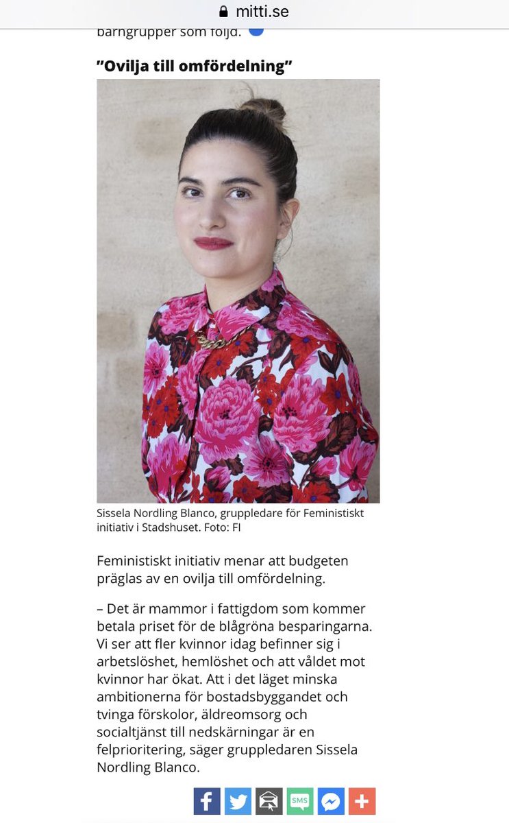 FiStockholm's tweet photo. ”Ovilja till omfördelning” @SisselaNB kommenterar de grönblåas budget för Stockholm stad i @mittistockholm https://t.co/6Cfruqxvgi