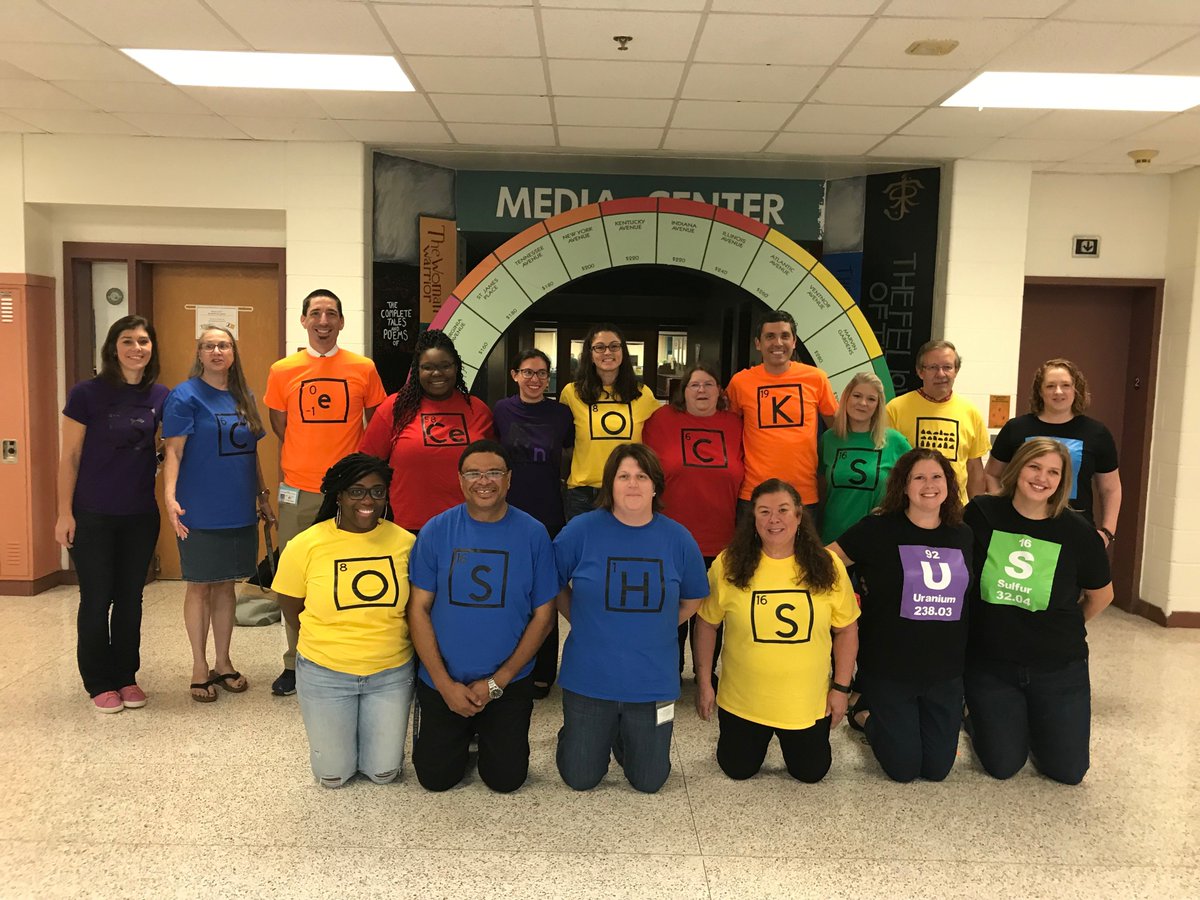 OscarSmithHigh's tweet photo. Our #Science Department representing on #Scrabble day for #Homecoming2019 week!!  @RyanWieck #smithset @OFSAmbushNation #beatKF https://t.co/zXF3eueKzM