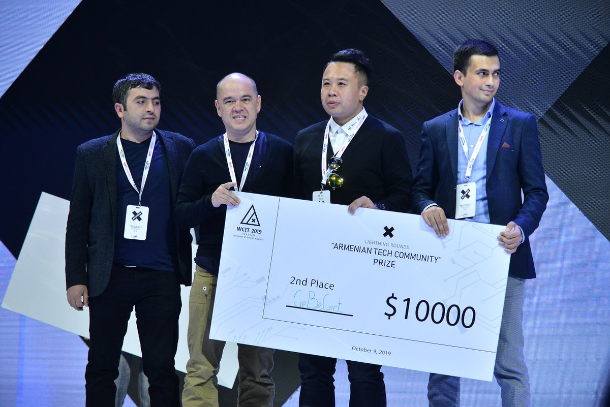 WCIT2019's tweet image. 🌟 ✨ We are so very excited to announce all 6 winners of the #WCIT2019 #LightningRounds! Keep up building a world where everyone can be in the spotlight and each person can become the center! 🤩

@krispHQ | @TheForgeFiction | @embrytech | @viciniti_co | GeBe Cert | @virtlo