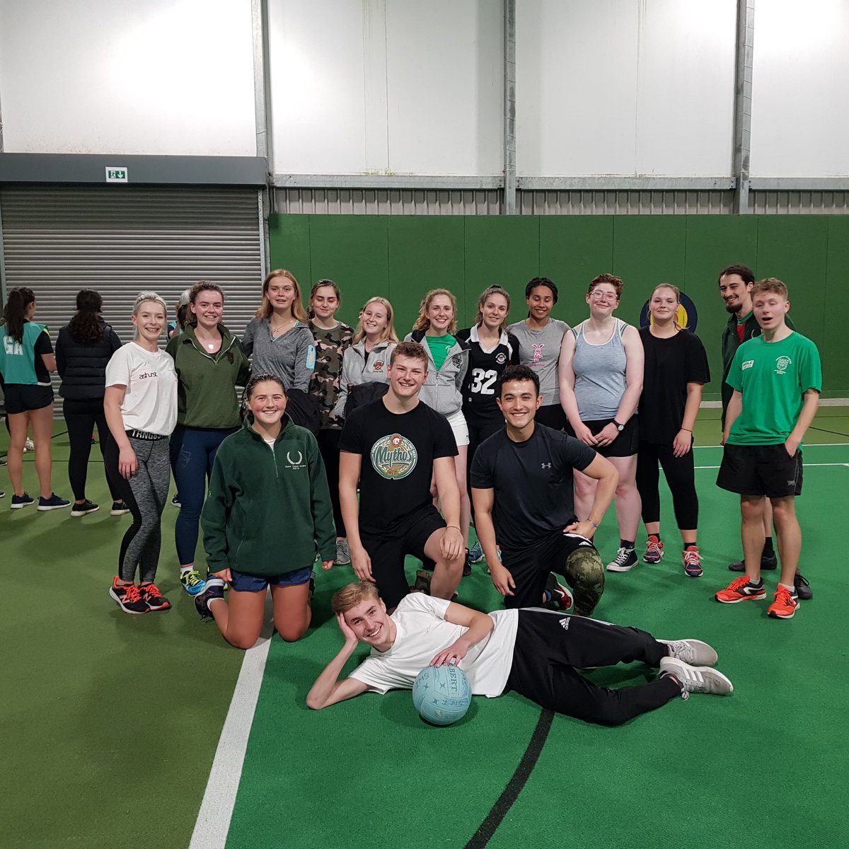 UoEClassicsSoc's tweet photo. On Sunday, team Caligulads won their first intramural netball game of the year, 15-8! 🏀 Thank you to new and returning players who joined us! #intramural #caligulads #exetersport https://t.co/4O9PTcxojk