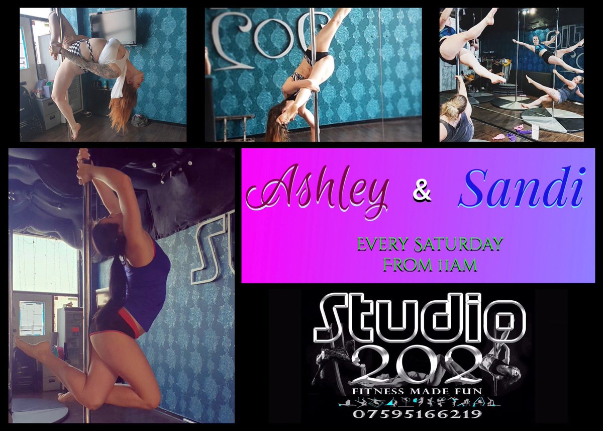 Studio202_Abdn's tweet photo. Ashley and Sandi are taking over Saturdays! Join them to learn all levels of pole fitness. Sandi MMPS 2018 Mature category winner, Ashley 2nd 2017 Beginner category. #polefitness #classes #poledance #aerials #circus #aerialhoop #fitness #Aberdeen #Studio202 #fitnessmadefun https://t.co/TfuNMsJ47g