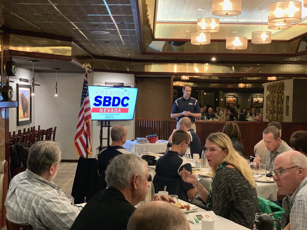 CEDASBDC's tweet photo. Very happy to have @NevadaSBDC presenting on who they are and what their services can do for our business community! #NVSBDC https://t.co/eHqtnCzlBm