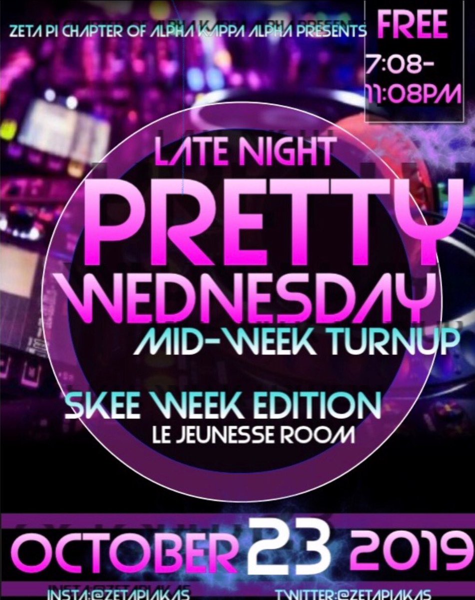 Kalling ALL greeks &amp; McNese students to show support 📢! Can’t wait to see you all there 💞💚 #Retweet #ZΠEdition #SkeeWeek2019