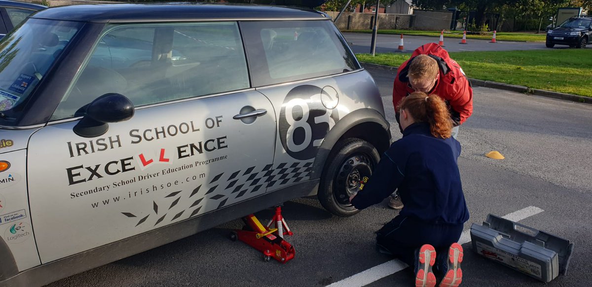 mtanville's tweet photo. TY students enjoying their Driver Experience &amp; Theory course today. Many thanks to Irish SOE driving for assisting today. #intellect #irishsoe #beepbeep https://t.co/pS6JSW4Sib