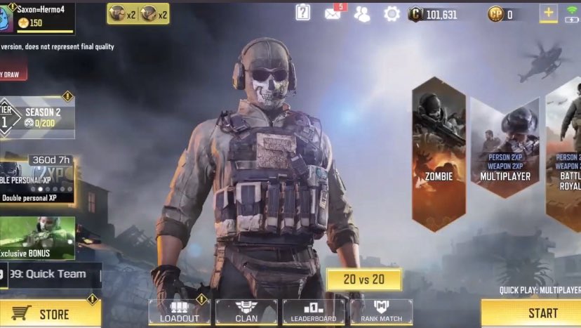 CallOfD71371995's tweet photo. Call of Duty Mobile Main Menu with Zombie Mode leaked in Official Trailer of Garena Version. Get ready soldiers to take on the dead!!!!! @CallOfD71371995 @CallofDuty @CallofDutyUK @mobile_duty @zombies @CODMobileLeaks @codmobileclips https://t.co/alHqYKVwry