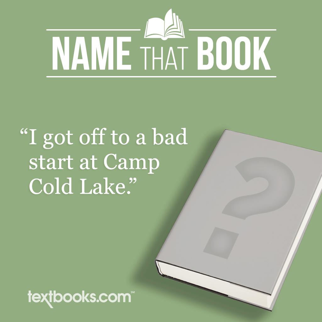 Textbooks's tweet image. Can you guess today’s #NameThatBook from just the first line? We’ll give you a hint: it’s author just turned 76 yesterday, and he’s written more than 300 children’s books.