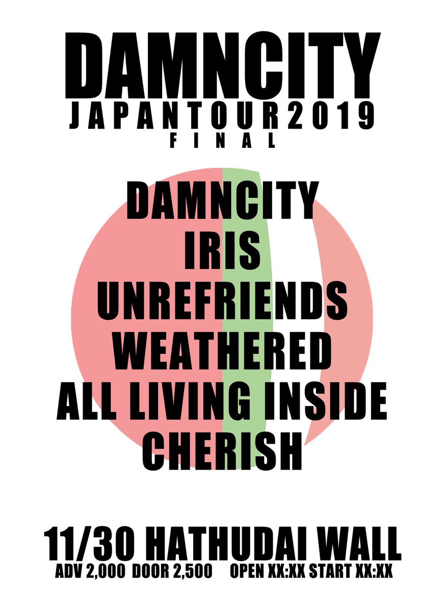 ALI_gunma's tweet photo. 【New Live】

11/30 (土)
初台WALL

IRIS pre, DAMNCITY JAPANTOUR https://t.co/gEkOlkXGyY

取り置きお待ちしております。 https://t.co/ibvRHTpBg6