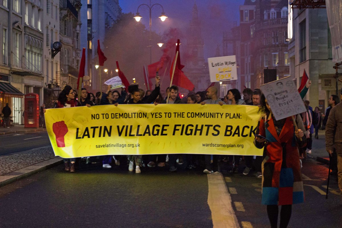 LatinVillageUK's tweet image. 🙌 MASSIVE thanks to everyone who demonstrated 
 yesterday - traders and residents shared their stories, before marching to join our friends &amp;amp; neighbours from @KurdsCampaign in #solidarity at Parliament. 🙌

Whatever happens in court tomorrow...

THE STRUGGLE CONTINUES !! 
✊🏾✊🏿✊🏽