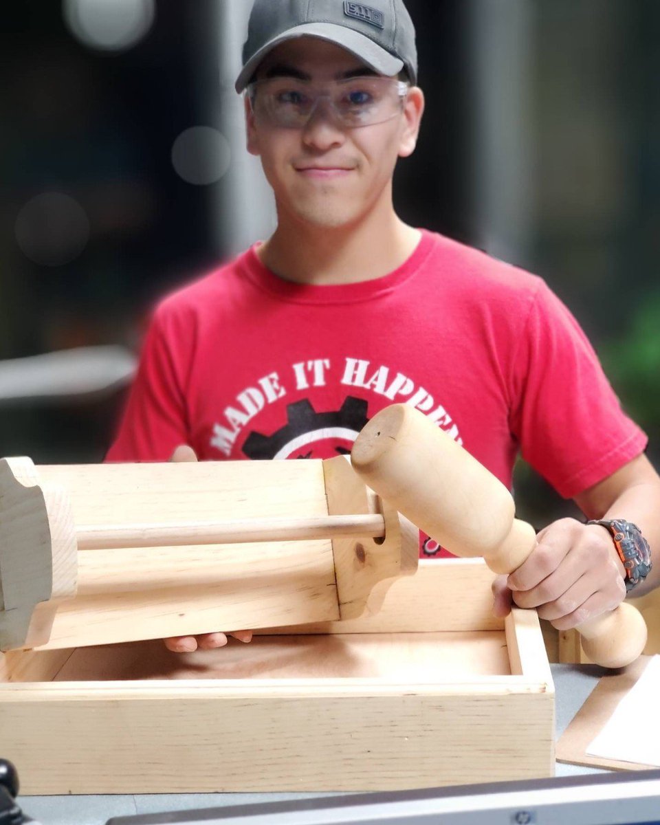 Great Job in your Woodworking class last night Eldar! 

#MakersSkillsAcademy #MSA #Student 
#MakerGonnaMake #Wood #WoodShop #Woodworking  
#SkillsDiscovery #TrainingCenter #Vocademy