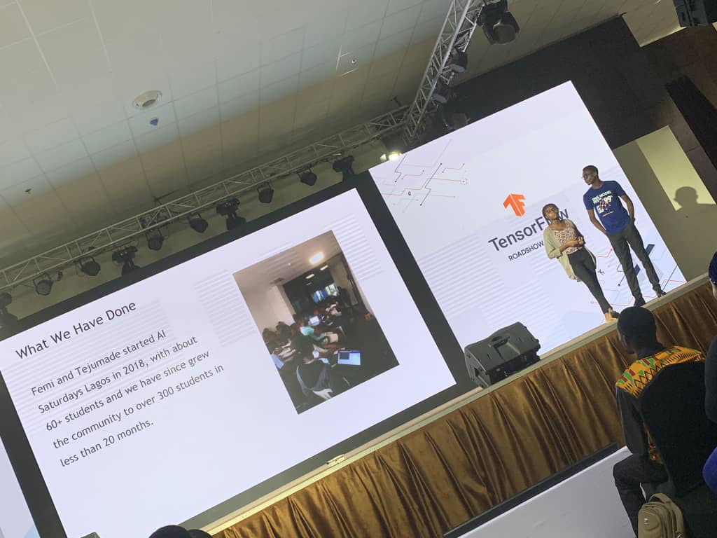 udemeudofia's tweet image. Always proud of this great community!!! @AISaturdayLagos
#TensorFlowRoadShowLagos