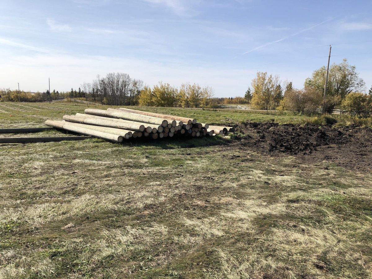 Another acre ready to go in ... poles going in this weekend