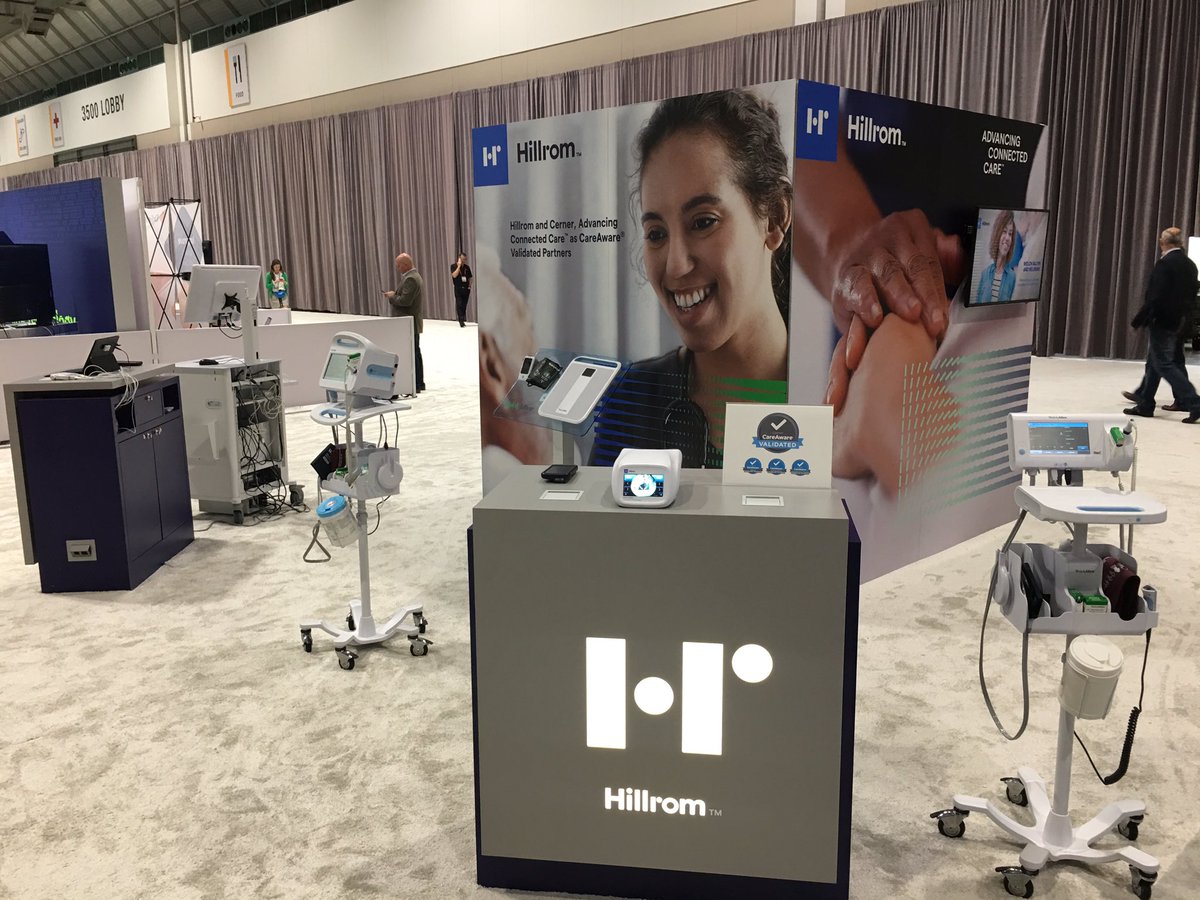schneider_james's tweet photo. Stop by the @HillromCorp booth #135 @Cerner CHC to see how our CareAware®️ Validated Solutions can help you. https://t.co/cKwf4q1kOb