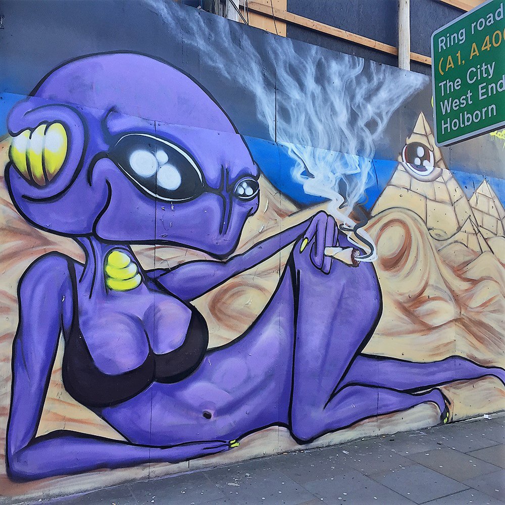 vinnikiniki's tweet photo. Giant Illuminati alien girl with eyes on pyramids in the Saharan background ๐ฝ๐ธ๐บ Old Street, London
Thanks to @globalstreetart @GlobalArtAgency
Get your own: https://t.co/HVcqidNzirโ โ โ โ โ โ โ โ โ
โ โ โ โ โ โ โ โ โ
#alienstreetart #alienart #transalien #illumanatiart https://t.co/OOBo5ywLq2