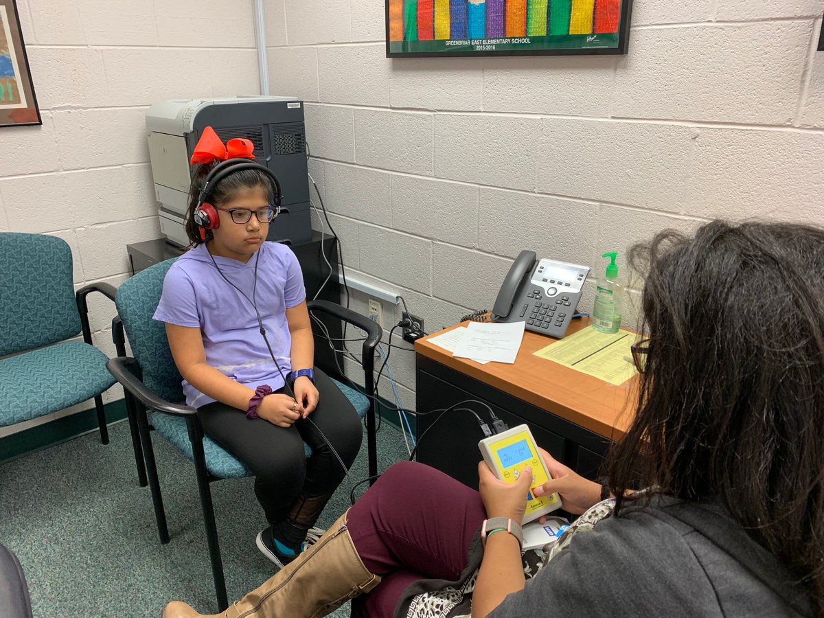 gbefcps's tweet photo. Our students are getting screened for Vision and hearing today at GBE. Thank you to @chantillySTEM and
@fairfaxhealth for screening our students. 🙂❤️#FCPSR5 #FCPSNews https://t.co/yYol4ijMa7