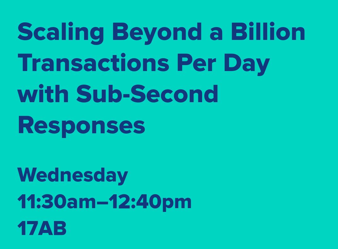Join my talk after the break this morning to learn the patterns of extreme scaling of real-time transactions and data! @s1p