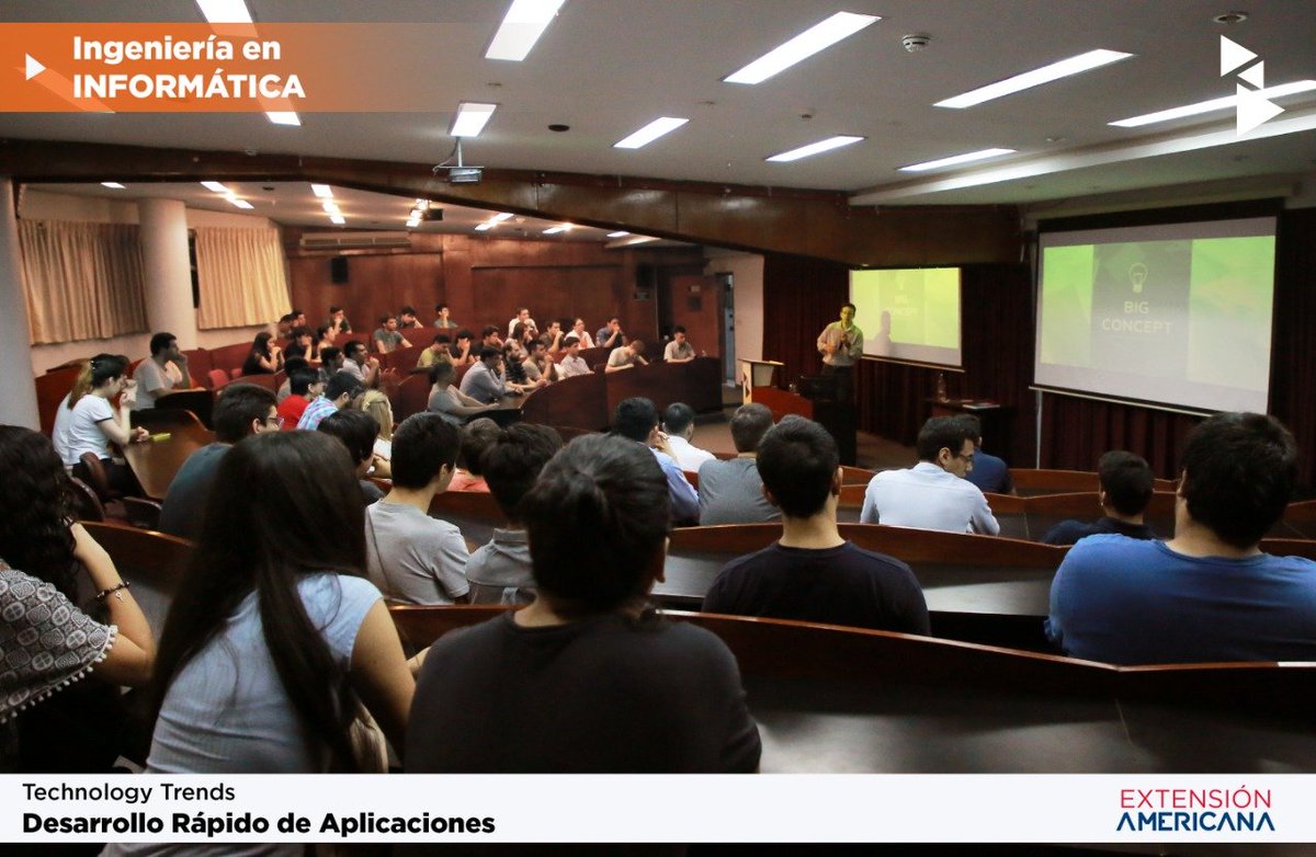 scriptcase's tweet photo. Scriptcase em foco: Nosso representante Diogenes Caraballo dando uma palestra sobre "Desenvolvimento RAD de aplicações" na Universidad Americana, no Paraguai.

#scriptcase #rad #ferramentarad #development #scriptcaseinternational #universidadamericana https://t.co/7aYaYOs3KN