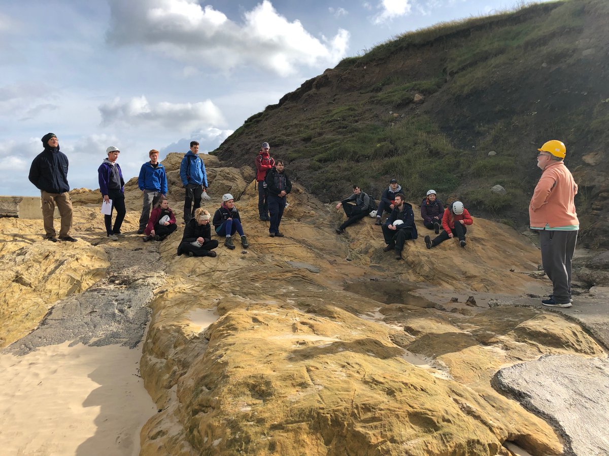 Final day of Year 4 MSci geoenergy trip - from old to new energy sources. Shotton open pit coal mine, @Nlandia and geothermal potential at the 90 fathom fault, Cullercoats @DurUniEarthSci @durham_uni @DEI_Durham