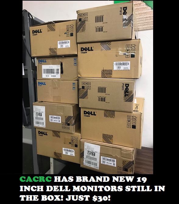 CACRCRecycles's tweet photo. Brand new 19 inch monitors for $30? YES, PLEASE! Get these while they are still available!
#refurbishedlaptops #refurbisheddesktops#recycling #refurbishedallinones for under $200 @ @cacrc_br @ 1400 Main in BRLAbecause itβs #goodfortheplanet #goodforyourwallet.CACRC_br https://t.co/FKGPcHDEmK