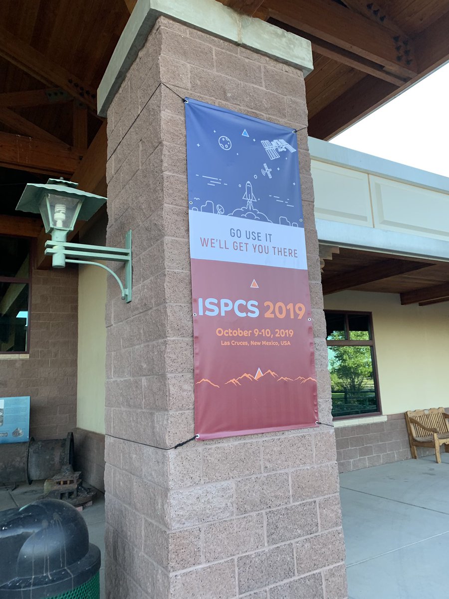 spacechelle's tweet photo. Good morning from Las Cruces, New Mexico! It’s my first time at @ISPCS - International Symposium for Personal & Commercial Spaceflight - and my 1st visit to this city. Excited to be here & what a cool venue for the event! #SpaceInspires #ISPCS https://t.co/8jkdT7EWfz
