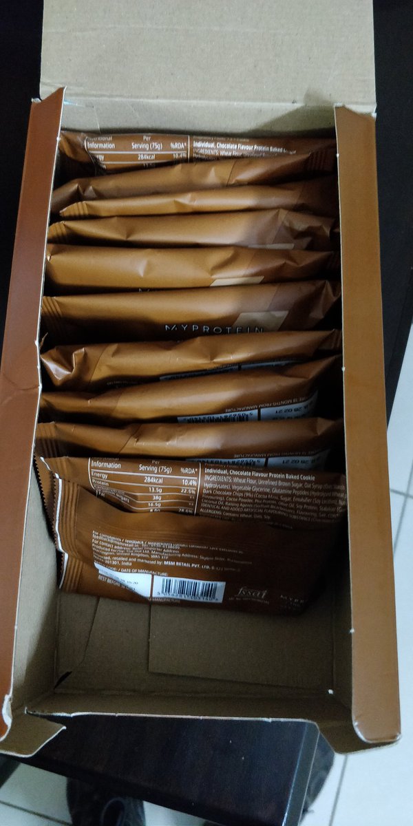 prateek2491's tweet photo. @MyproteinUK @myprotein I ordered protein cookies from you. The box was broken and two cookies were missing from it. You might want to check this with your delivery team. This might happen with other orders too.
Order ID- 178216349
This is not acceptable.Never seen this with you https://t.co/mlOwqcjlEM