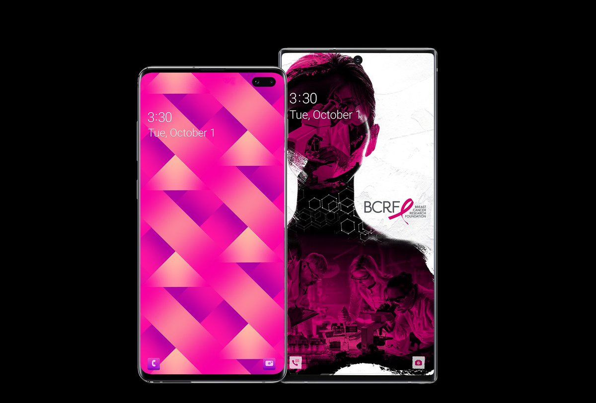 When you purchase a custom Breast Cancer Research Foundation theme through the <a href="/SamsungMobile/">Samsung Mobile</a> Galaxy Store you’re helping to fund lifesaving research worldwide. Get your custom theme now: galaxy.store/bcrf #BCRF #breastcancerawareness