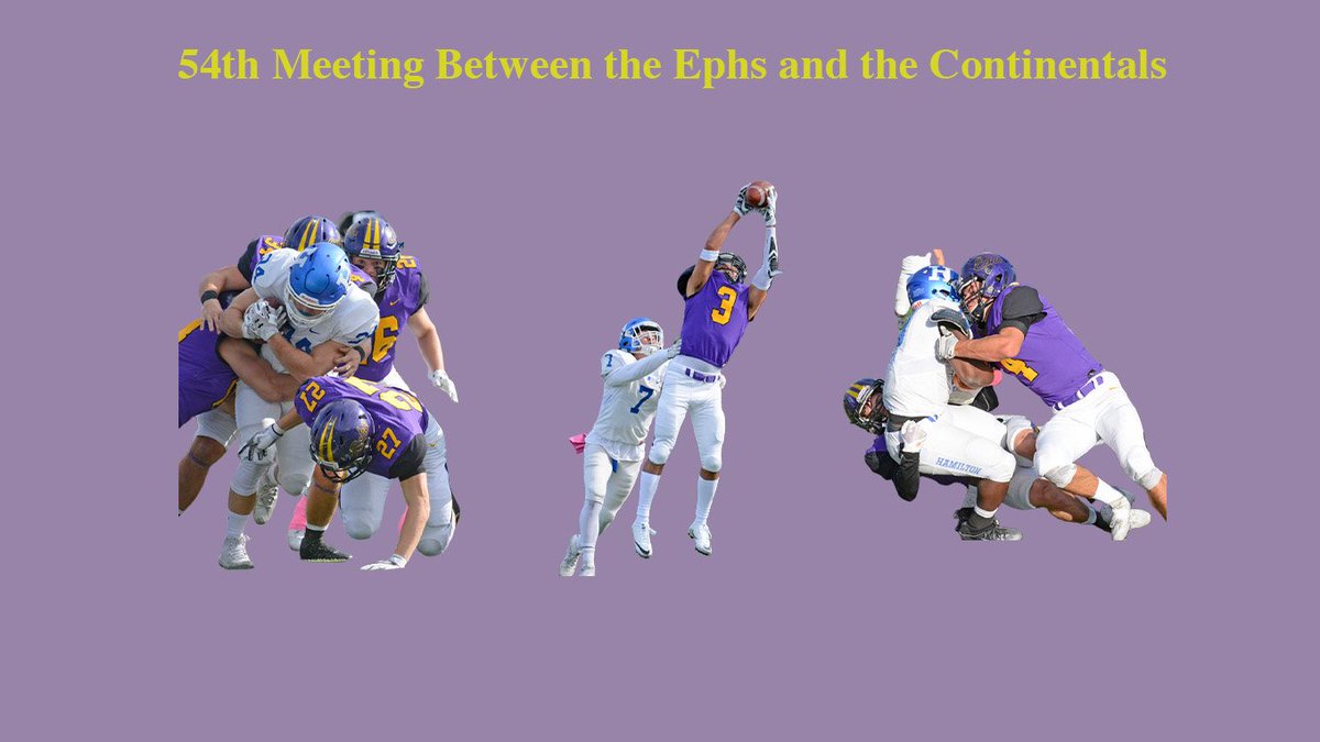 EphSports's tweet photo. Eph Football (3-1) Hosts Hamilton (2-2) Saturday in 54th Meeting on Farley-Lamb Field at 2:00 PM - https://t.co/YbrLDlvWdH https://t.co/kEvCiQcp2J
