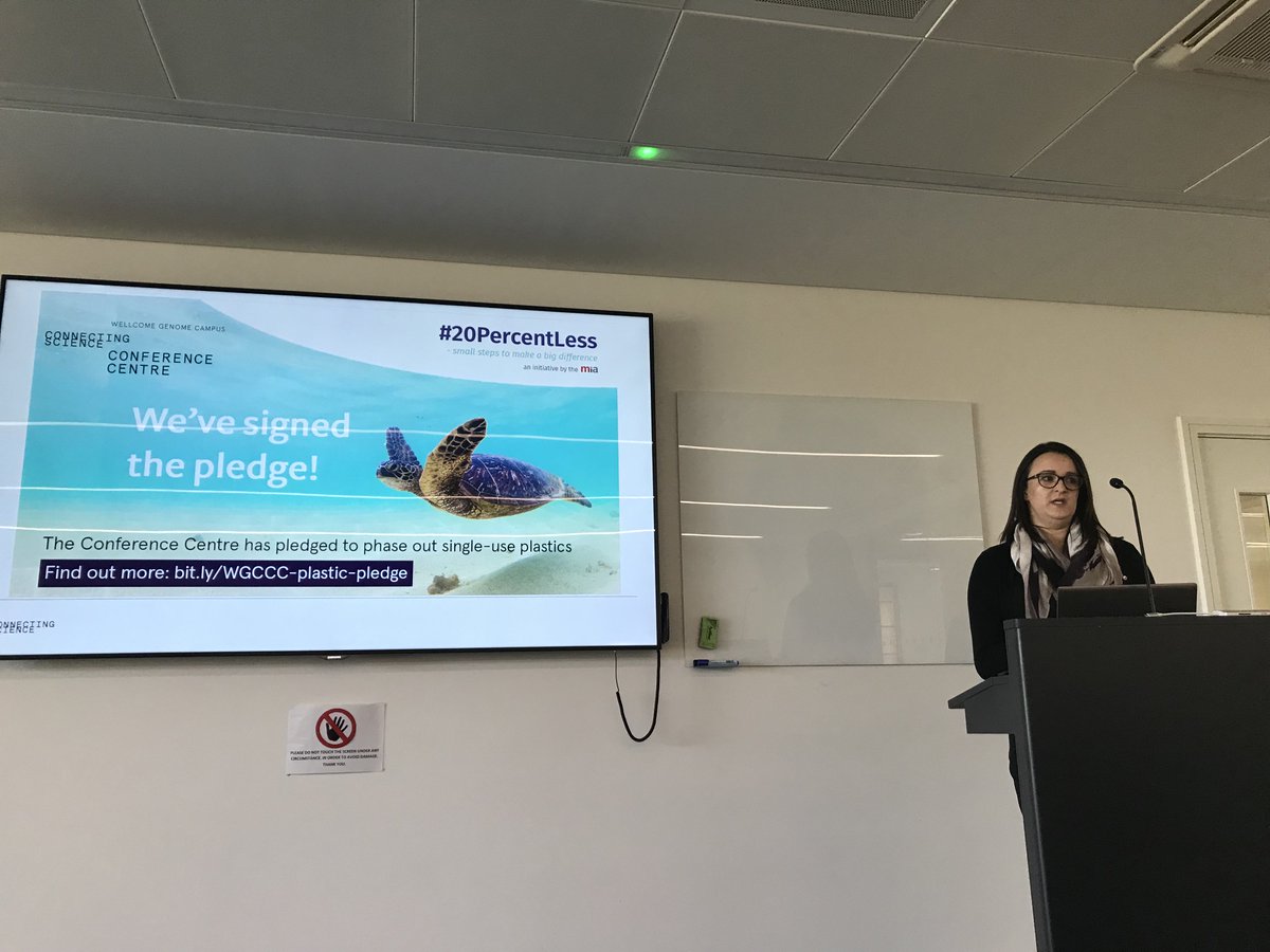 HinxtonHall's tweet image. It's been an inspiring morning hearing the team talk about the sustainability projects taking place in the Conference Centre. We've started making positive changes with the help of the @MIAuk #20percentless pledge to phase out single use plastic. Cake afterwards was a hit too!