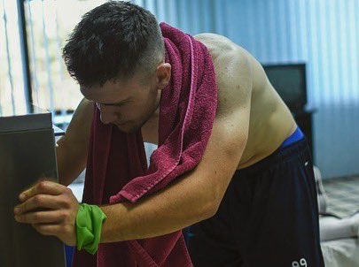 Cold water after training 👏🏼⚽️