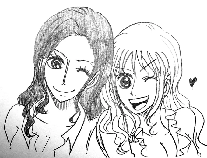 私の好きな娘たちです〜美人は描いていて楽しい…?
ハンコックは前に出たジーンズの超格好いいフィギュアから! 