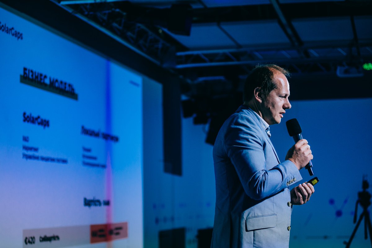 greencubator's tweet image. Eugene Erik, CEO, SolarGaps is talking about new formats for renewable generation: lessons and challenges #greencubator #greenbusiness #climatechange #movingforwardtogether #EU
#climateinnovations #CIV @EBRD @EUDelegationUA @EBRDgreen