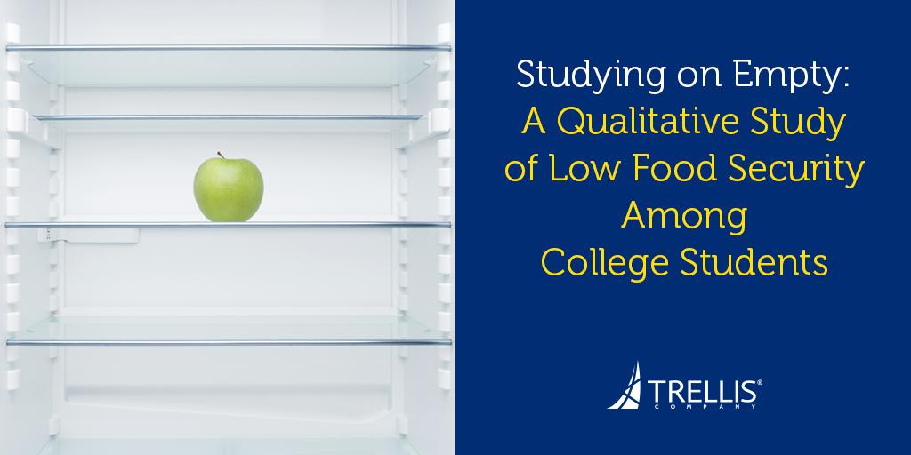 We're pleased to announce the release of our new study which explores the lived experiences of students with low food security, how students cope with its challenges, and how these strategies influence academic performance: ow.ly/6jaz50wGFwY #StudyingOnEmpty #highered