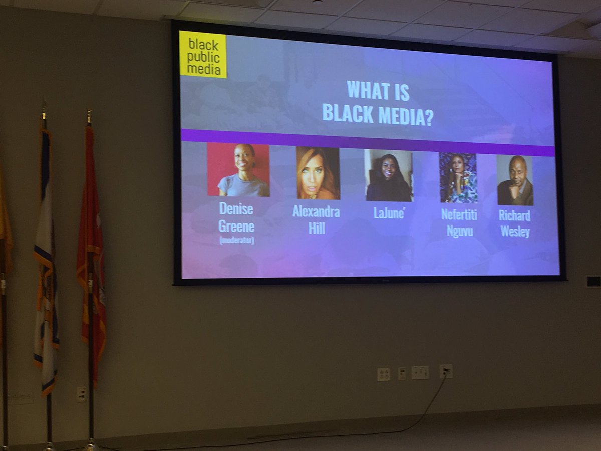 Wonderful opening panel at the Regional Story Summit in Newark produced by @BLKPublicMedia. Panelists discussing the variety of ways to define “what is black media?”