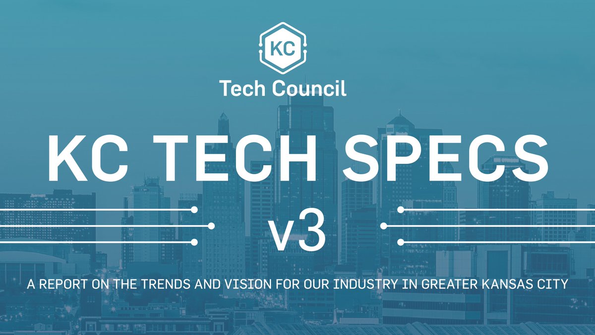 KCTechCouncil's tweet photo. #KCTechSpecs v3 has arrived. You can download the full report now.

KCTC, in partnership with @RSMUSLLP and @VMLYR has produced KC Tech Specs v3 to help you understand the current landscape and opportunities that exist in the local tech sector. 

https://t.co/0pnhuCKC6J https://t.co/sX89s9vVUx