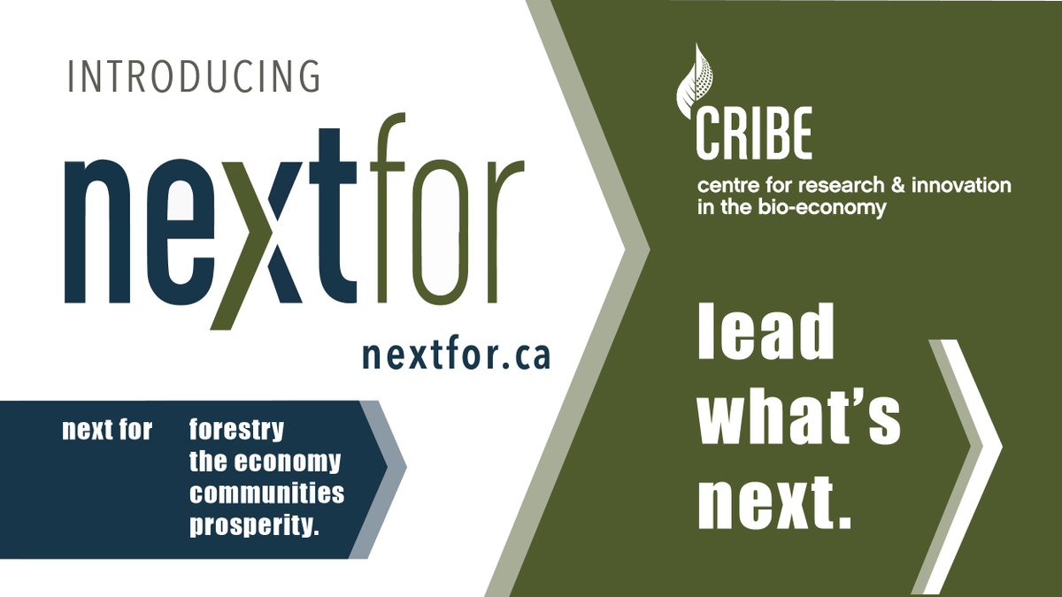 CRIBE is proud to announce the official launch 🚀of its #collaboration network: @nextfor_biomass 🌿. Share, learn more &amp; join the conversation today!  ➡️nextfor.ca/register
<a href="/FPAC_APFC/">FPAC</a> @OFIA_info <a href="/biodesigncan/">biodesigncan</a> @BICSarnia <a href="/FPInnovations/">FPInnovations</a> @Forests_Ontario
#nextforforestry