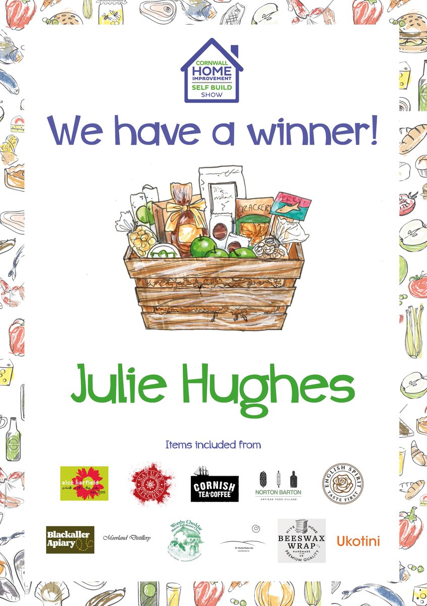 ⭐️ COMPETITION WINNER! ⭐️

We have been delighted with the response to our show competition and are pleased to announce the winner of our homeware and A Bite of Cornwall hamper is...

JULIE HUGHES! 🎉

Congratulations Julie, please send us a message to claim your hamper!