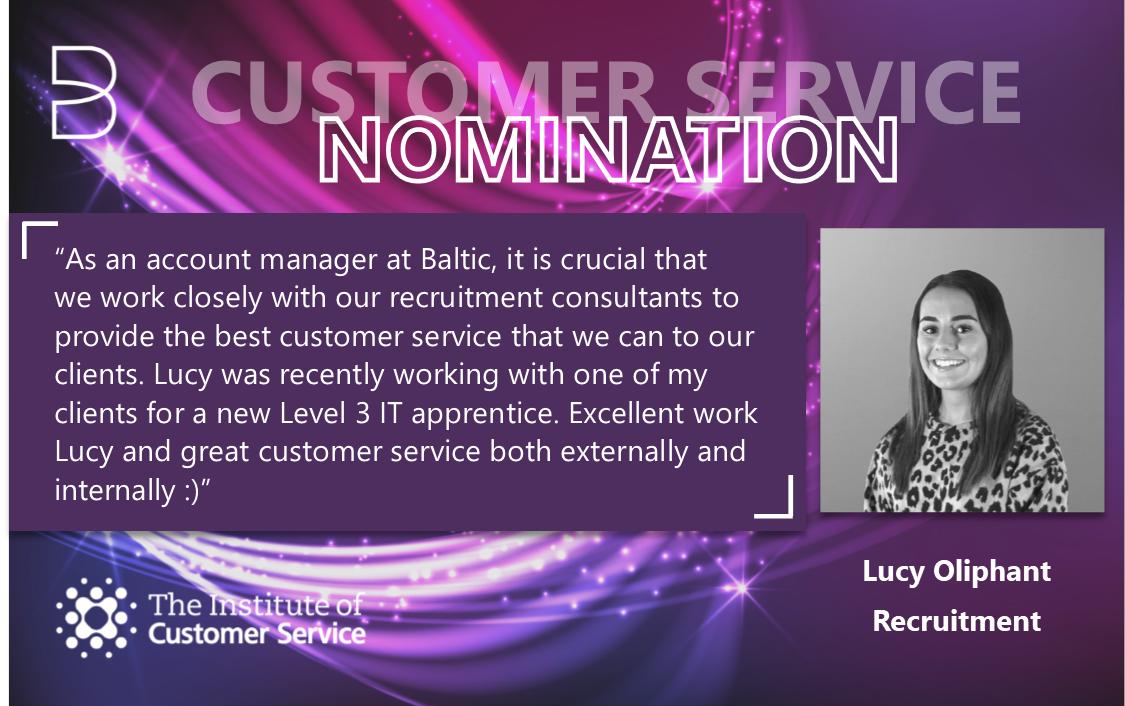 BalticTraining's tweet photo. Well done to Paul Hutchinson, Lucy Oliphant, Jon Rear, Michael Carrick and Thomas Lee for receiving #NationalCustomerServiceWeek nominations🎉

Special mention to Natalie Ellwood for getting not one but two nominations today 🥳 @instituteofcs https://t.co/8NAlvu0g4Y