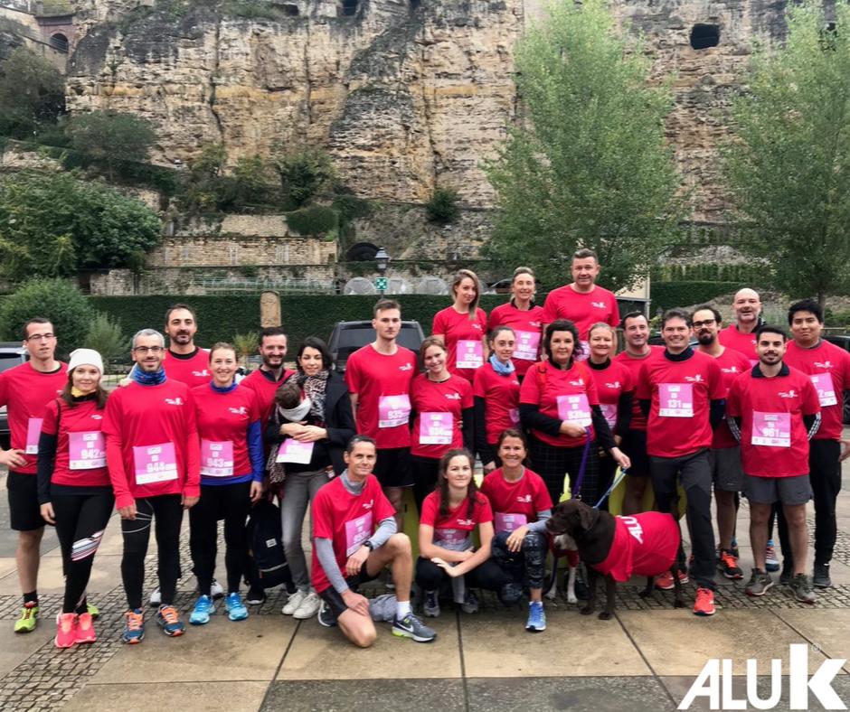 AluK_Int's tweet photo. Last #AlukRunForLife happened in Luxembourg City, Luxembourg on October 5th! #AluK team, families &amp; dogs supported the @europadonna association for #BreastCancerResearch.  Many thanks to the team &amp; organizers as well as #Technoform for their support! https://t.co/ylvqF1u3Ao
