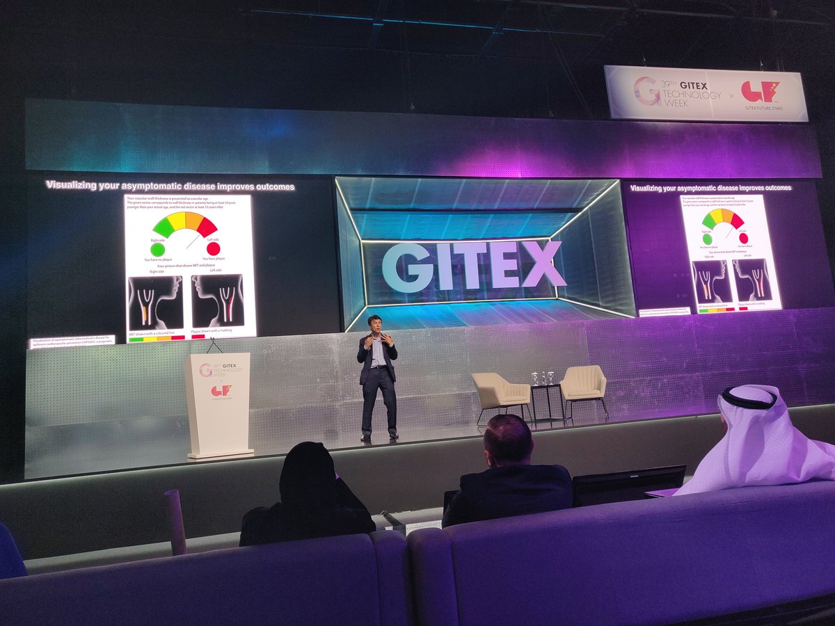 Grateful to have listened to probably the best presentation I have ever seen by @daniel_kraft from @singularityu. Thoroughly engrossing presentation lasting roughly an hour with about 300 slides of breakthrough Medical innovations and it's implications in the future. #GITEX19