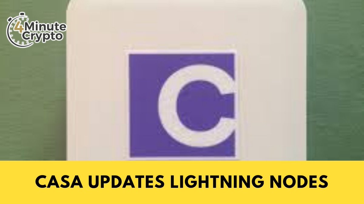 GaryLeland's tweet photo. ON TODAYS 4 MINUTE CRYPTO SHOW #398
Casa Updates Lightning Nodes
https://t.co/H6qENm4cc2
https://t.co/QlPB0nzOzs
https://t.co/ek7qQlKjKV
#BTC @CasaHODL #Bitcoin #RunYourOwnNode #StackingSats #CasaNode #CasaHodl https://t.co/i2wcvxjpF5
