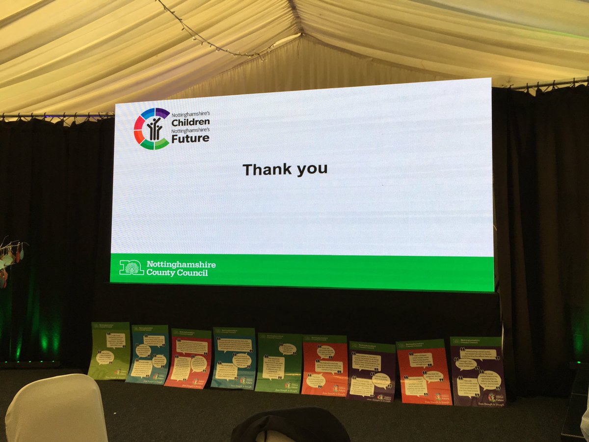 The end of a fabulous day #NottinghamshiresChildrenNottinghamshiresFuture. Thanks to everyone who contributed <a href="/markfinnis/">L30 Relational Systems</a> <a href="/NikkiEA15/">Nikki Ayles</a> @yourdcsnotts