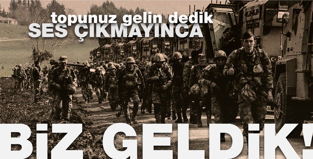 Türk Silahlı Kuvvetlerimizin ülkemizin ve bölgemizin huzur ve güvenliği için başlattığı #BarışPınarıHarekatı 'nda dualarımız Kahraman Mehmetçiklerimizle. Allah Şanlı Ordumuzu muzaffer eylesin, askerlerimizin yâr ve yardımcısı olsun.🇹🇷

<a href="/MevlutCavusoglu/">Mevlüt Çavuşoğlu</a>  <a href="/avmustafakose/">Av. Mustafa KÖSE 🇹🇷</a> <a href="/ethemtas/">Av. İbrahim Ethem TAŞ 🇹🇷</a>