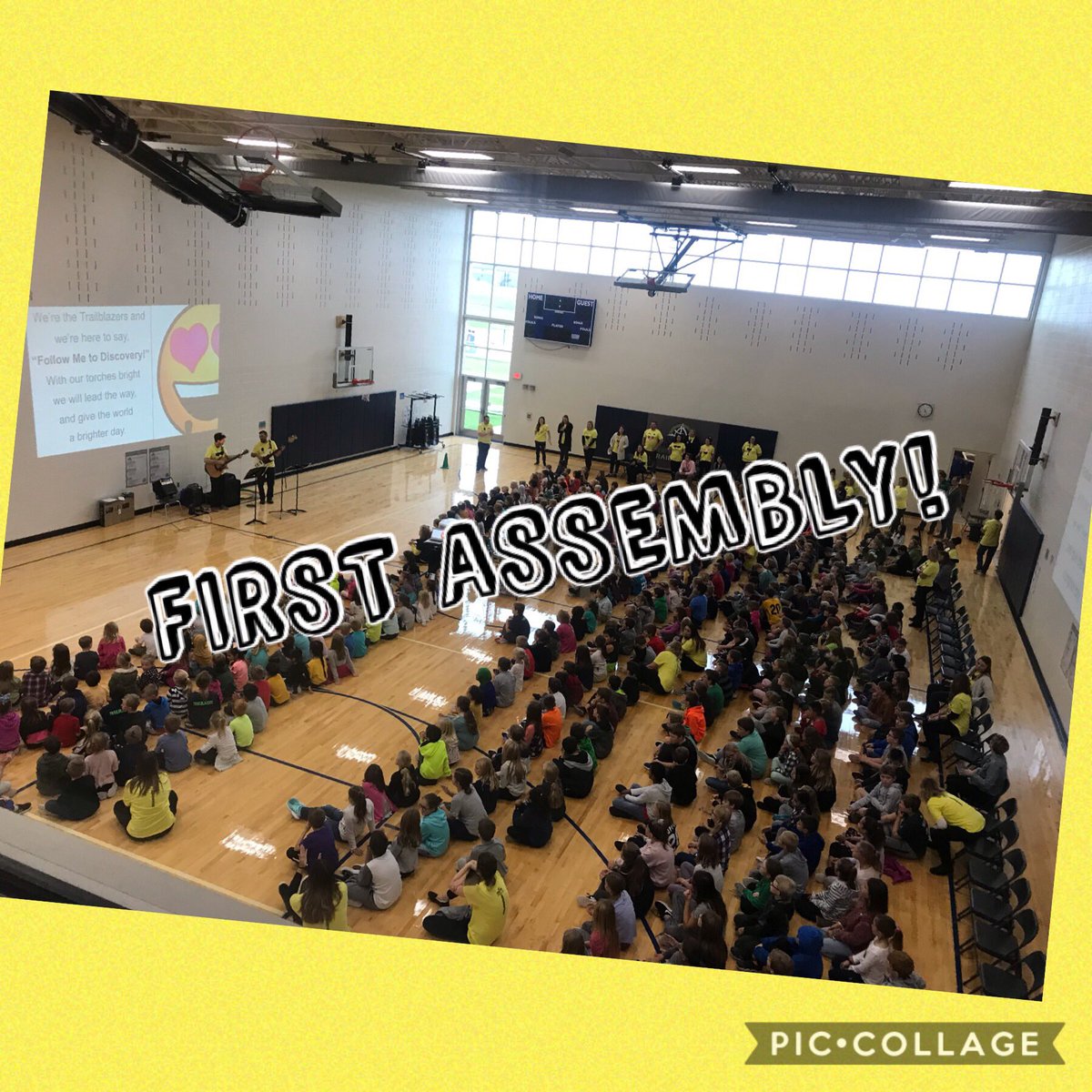 Mickelson_4's tweet photo. First assembly of the year! #trailblazeon https://t.co/b7hI5IqQFC