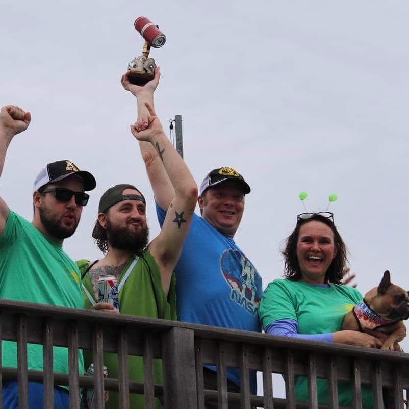 ArtisanBevNC's tweet photo. Not only does @legalremedybrew make some great beer for the Carolinas they also build one helluva floating alien ship!  

So good in fact they took first place at the Build Your Own Boat race this weekend at the @usnwc ! 

Congratulations guys! https://t.co/NkeU5K6HZx